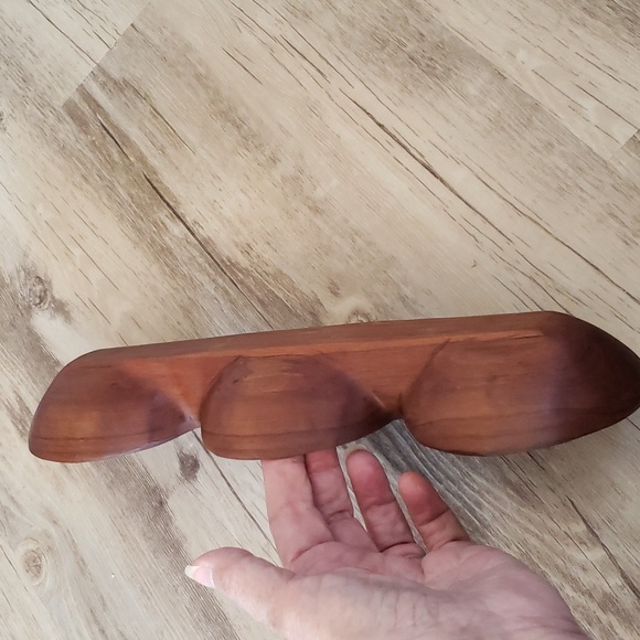 Vintage Mid-century wood bowl tray - Picture 4 of 4